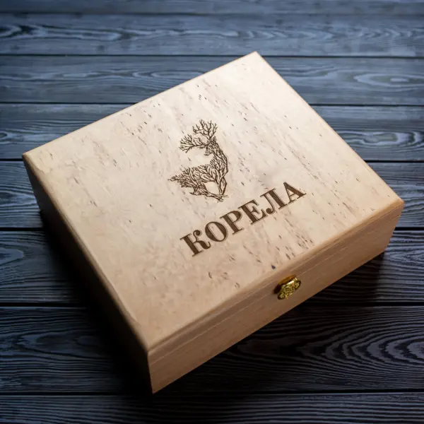 Премиум шкатулка из карельской березы